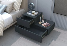 Κομοδίνο Ανθρακί FETAZA 70x38.3x35