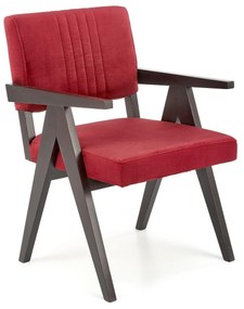 MEMORY chair, ebony / maroon Monolith 59