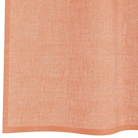 vidaXL Κουρτίνες Voile με βρόχους 2 τεμάχια Τερακότα 140x140 cm