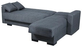 Καναπές κρεβάτι γωνιακός 236χ150χ78 MIRA ύφασμα INTERNOBASE 176552