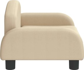 vidaXL Κρεβάτι Σκύλου Κρεμ 50 x 40 x 30 εκ. Υφασμάτινο