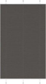 vidaXL Πλισέ περσίδα Μαύρο 120x200 cm Πλάτος υφάσματος 119,4 cm