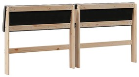 vidaXL Ταπετσαρισμένο κεφαλάρι Taupe 180 cm Στερεά ξυλεία πεύκου