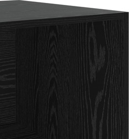 vidaXL Ντουλάπι Μαύρη δρυς 100 x 50 x 200 cm Επεξεργασμένο ξύλο
