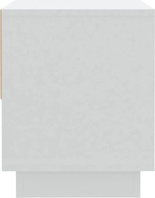 vidaXL Κομοδίνο Λευκό 45 x 34 x 44 εκ. από Μοριοσανίδα