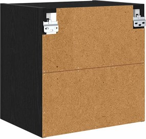 vidaXL Κρεμαστό ντουλάπι Μαύρη Οξυά 40 x 29,5 x 40 εκ.