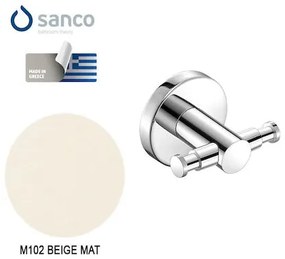 Άγκιστρο Διπλό Sanco Ergon Beige Matt 25918-M102