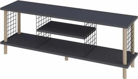 Έπιπλο Τηλεόρασης Ανθρακί LOCUSEL 120x30x42.6