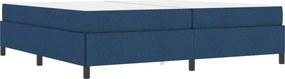 vidaXL Κρεβάτι με ελατήρια Μπλε 200 x 200 cm ύφασμα