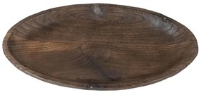 Διακοσμητική Πιατέλα Paulownia 00.07.75209 44x22x5cm Brown Ξύλο