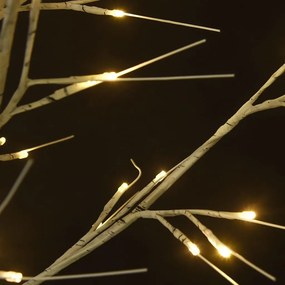 vidaXL Χριστουγ. Δέντρο Εξωτ./Εσωτ. Χώρου 220LED Θερμό Λευκό 2,2μ Ιτιά
