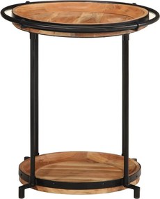 vidaXL Τραπεζάκι Ø55x60 cm μασίφ ξύλο ακακία