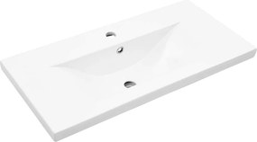 vidaXL Ντουλάπι Μπάνιου Μαύρη Οξυά 80 x 38,5 x 46 cm