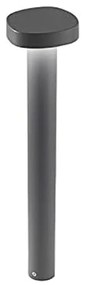 Φωτιστικό Δαπέδου Χωνευτό Ciottolo LD0485G3 12,4x13,3x50cm Led 7W 3000K IP54 Dark Grey Zafferano