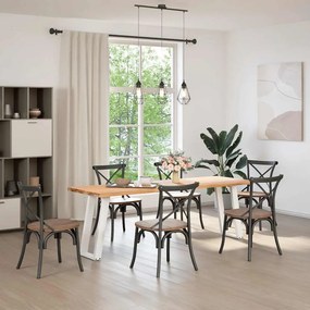vidaXL Πόδια Κονσόλας σε Σχήμα U 2 τεμ. Λευκά 38x(72-73) εκ. Ατσάλι