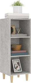 vidaXL Ντουλάπι Γκρι Σκυροδέματος 34,5x32,5x90 εκ. Επεξεργασμένο Ξύλο