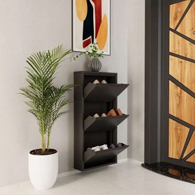 Shoe Cabinet 3 Piece Metal - Anthracite Anthracite