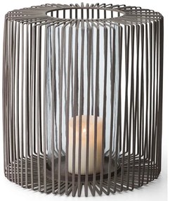 Φανάρι Oslo L 254029  27,9x27,9x30,4cm Grey Philippi Steel,Glass