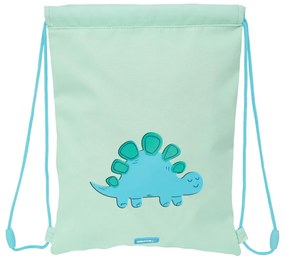 Σχολική Τσάντα με Σχοινιά Safta Dino Πράσινο 26 x 34 x 1 cm