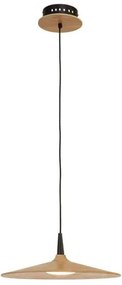 Φωτιστικό Οροφής Led 19150 8W 3000K 110Lm Black-Natural Metal,Wood