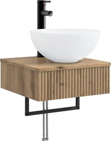 vidaXL Σετ Ντουλαπιών Μπάνιου 5 τμχ. Artisan Δρυς Επεξεργασμένο Ξύλο