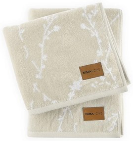 Πετσέτα Semeli Beige Nima Προσώπου 50x90cm 100% Βαμβάκι