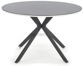 Simple Τραπέζι Ξύλο / Γυαλί / Μέταλλο 120x120x76