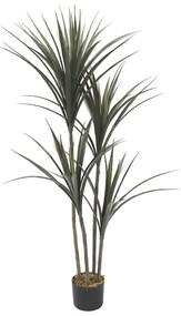 YUCCA ΤΕΧΝΗΤΟ ΦΥΤΟ ΣΕ ΓΛΑΣΤΡΑ PE ΠΡΑΣΙΝΟ H130cm - 032219