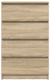 vidaXL Συρταριέρα Sonoma Δρυς 60 x 35 x 98,5 εκ. Επεξεργασμένο Ξύλο