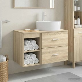vidaXL Σετ Επίπλων Μπάνιου 2 pcs Sonoma Δρυς Επεξεργασμένο Ξύλο