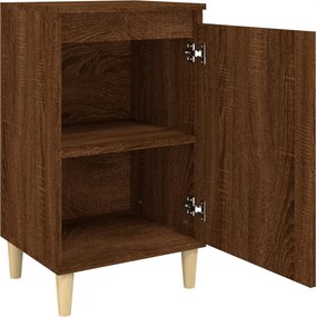 vidaXL Κομοδίνα 2 τεμ. Καφέ Δρυς 40x35x70 εκ. από Επεξεργασμένο Ξύλο
