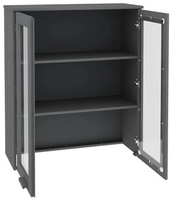 vidaXL Πάνω Μέρος Ντουλαπιού HAMAR Γκρι 85x35x100 εκ. Μασίφ Πεύκο