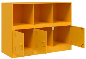 vidaXL Ντουλάπι Μουσταρδί 99x39x73 εκ. από Ατσάλι