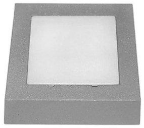 Απλίκα Φωτιστικό Τοίχου Μπλε Φωτισμός 9 LED 0.6W IP54 Στεγανό Τετράγωνο Lumen-3-973464-Γκρι 3-973464