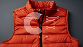 Intra Συλλεκτικό Ξύλινο Παζλ Plywood 4mm - Πορτοκαλί φανελάκι σε γκρι φόντο Σε Ξύλινο Κουτί - Διαστάσεις Puzzle: 10x10 cm – 25 κομμάτια