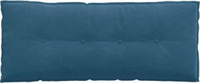 vidaXL Μαξιλάρι Πλάτης Μπλε 120 x 50 cm Υφασμάτινο Κορντουρά