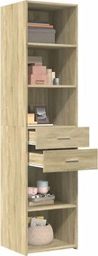 vidaXL Ντουλάπι Sonoma Δρυς 45x42,5x185 εκ. από Επεξεργασμένο Ξύλο