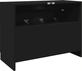 vidaXL Ντουλάπι Νιπτήρα Μαύρο 78x37x59 εκ. Επεξεργασμένο Ξύλο