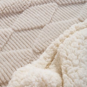 Κουβέρτα Καναπέ Fleece (130x180) Nef-Nef Homeware Mizenie Ecru