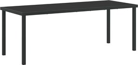 vidaXL Σέτ φαγητού για κήπο 7 pcs Καφέ Πολυ ράταν