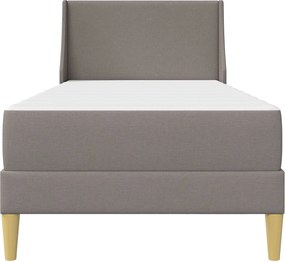vidaXL Σκελετός κρεβατιού με στρώμα Taupe 80x 200 εκ. Πολυεστέρας