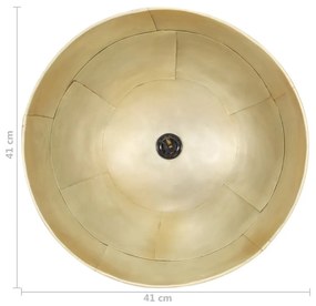 Φωτιστικό Κρεμαστό Vintage Στρογγυλό 25 W Μπρονζέ 41 εκ. Ε27 - Χρυσό