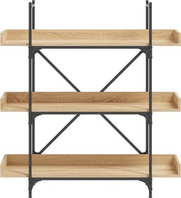vidaXL Βιβλιοθήκη 3 Επιπέδων Sonoma Δρυς 100x33x108,5εκ. Επεξεργ. Ξύλο