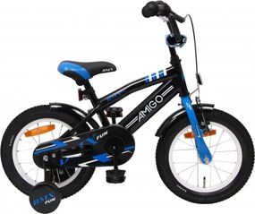BMX Fun 14 Inch 21 cm Boys Coaster Brake Black/Blue