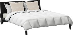 vidaXL Χειμερινό Παπλωματοθήκη με μαξιλάρι 3 pcs Λευκό Φτέρος