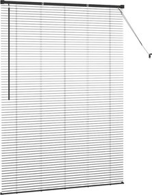 vidaXL Βενετσιάνικες Ρόδες Μαύρο 175 x 130 εκ Αλουμίνιο