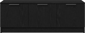 vidaXL Ντουλάπι TV 102 x 35 x 36,5 εκ Μαύρη Οξυά Επεξεργασμένο Ξύλο