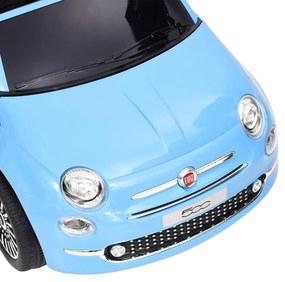 vidaXL Παιδικό Αυτοκίνητο Ηλεκτρικό Fiat 500 Μπλε