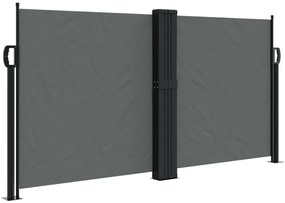 vidaXL Σκίαστρο Πλαϊνό Συρόμενο Ανθρακί 120 x 600 εκ.