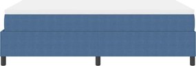 vidaXL Κρεβάτι με ελατήρια Μπλε και άσπρο 120 x 200 cm